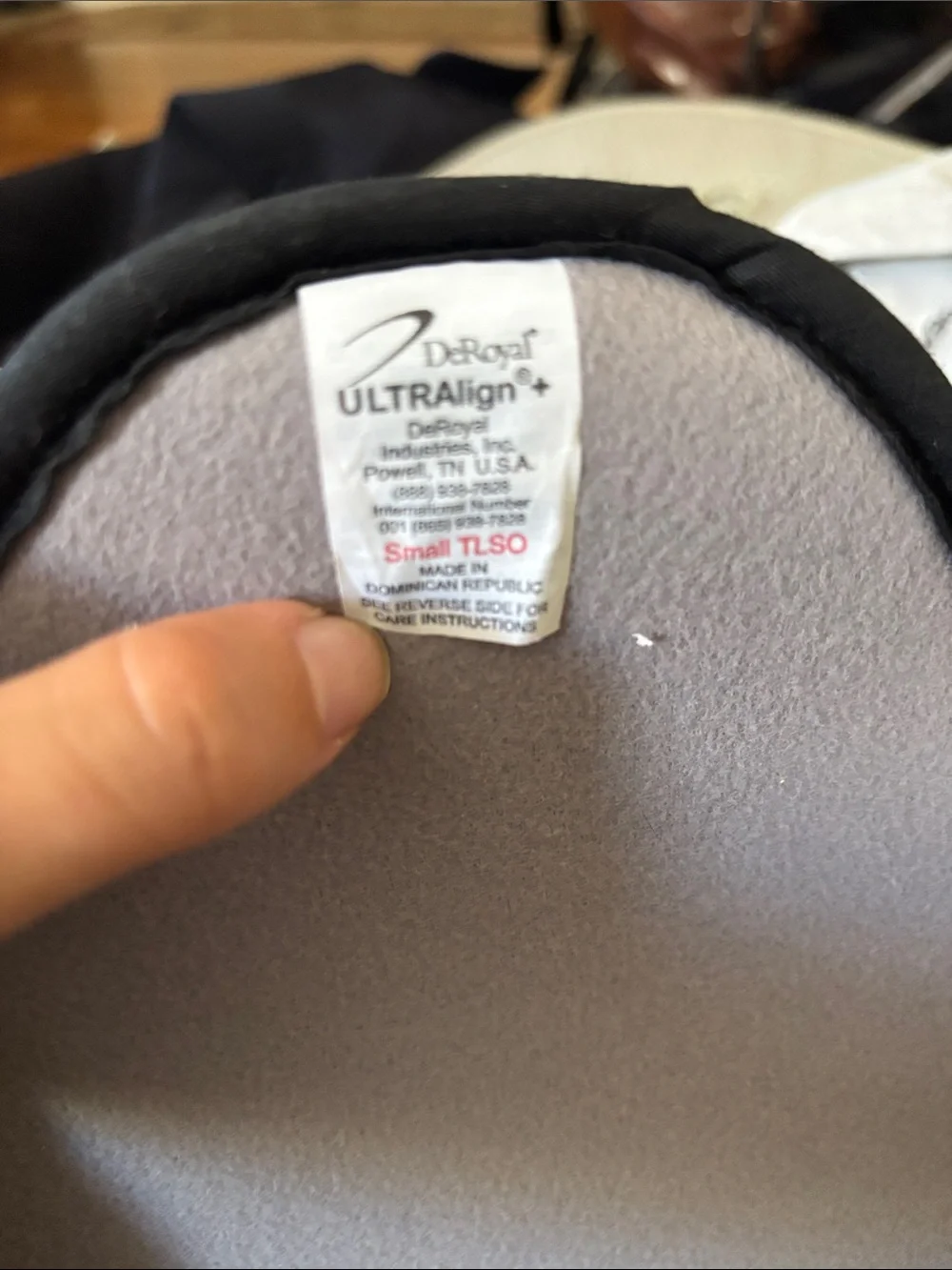 DeRoyal ULTRAlign+ back brace